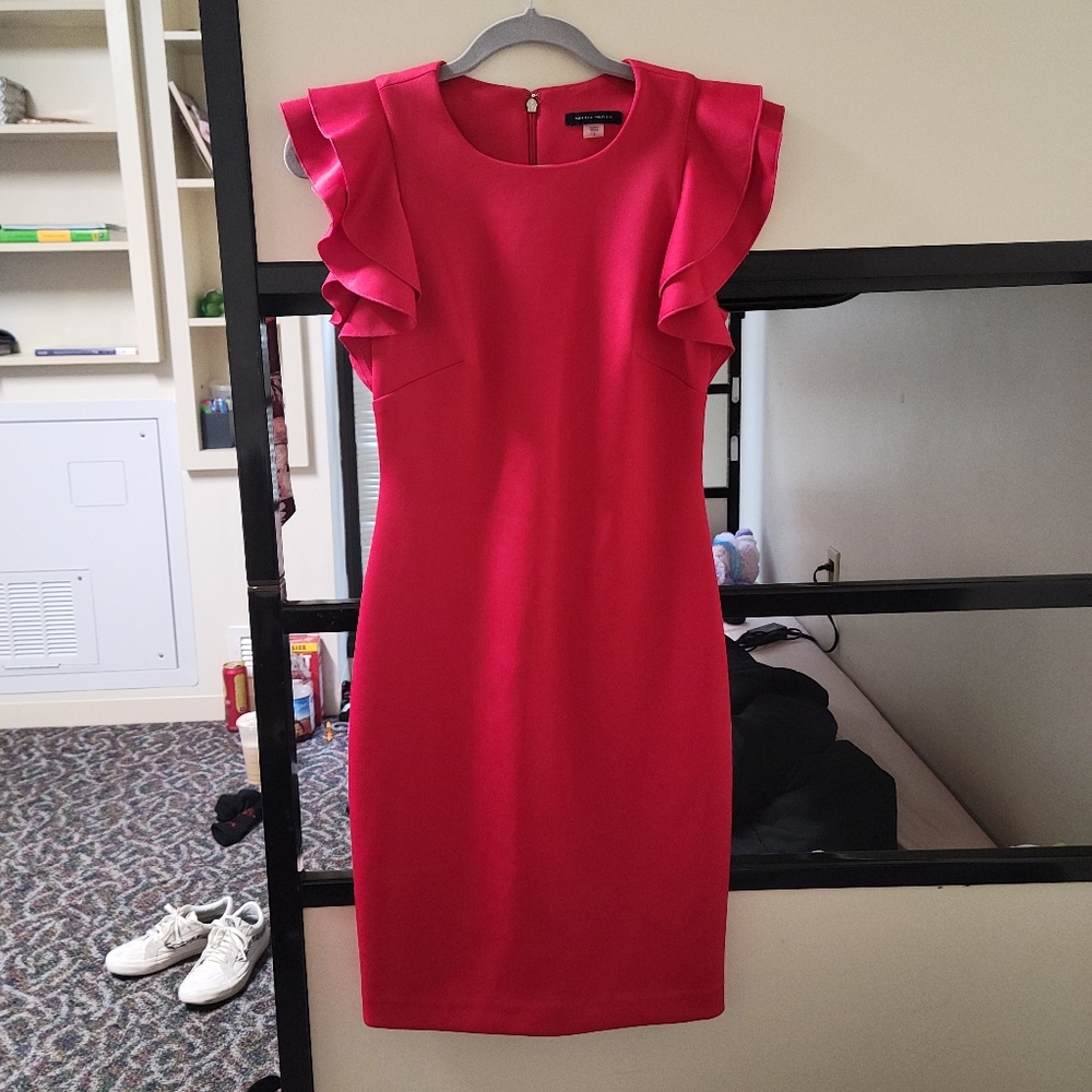 Pink Tommy Hilfiger fitted dress